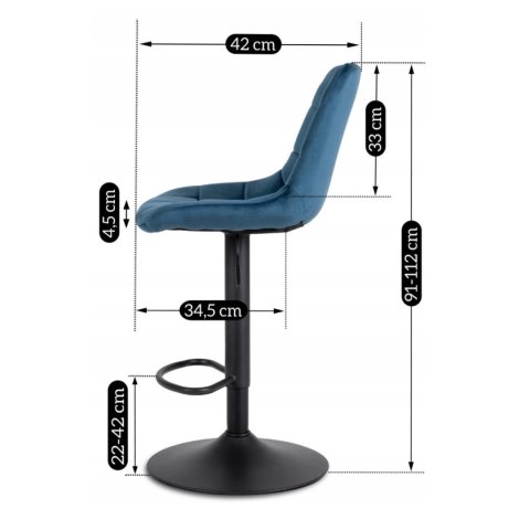 Hoker ARCOS 2 Granatowy Welurowy