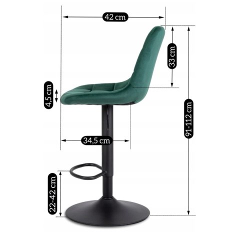 Hoker ARCOS 2 Zielony Welurowy