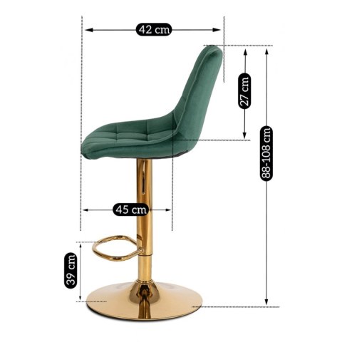 Hoker ARCOS Zielony Welurowy