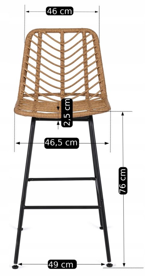 Hoker JERRY Rattanowy