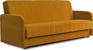 Sofa Rozkładana PORTO Musztardowa Welurowa