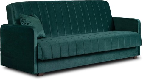 Sofa Rozkładana PORTO Zielona Welurowa