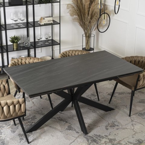 Stół BRUNO Ceramiczny Rozkładany 160-240 cm Czarny