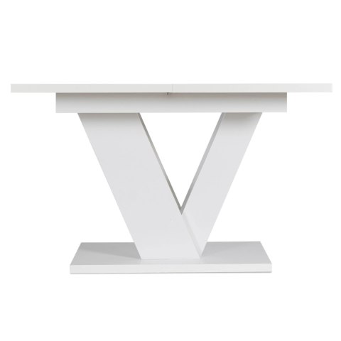 Stół CLARK Rozkładany 120-160 cm Biały Połysk