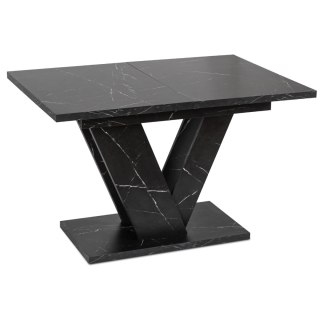 Stół CLARK Rozkładany 120-160 cm Czarny Marmur