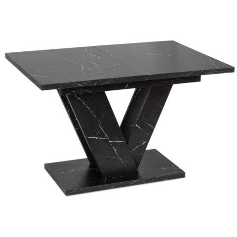 Stół CLARK Rozkładany 120-160 cm Czarny Marmur