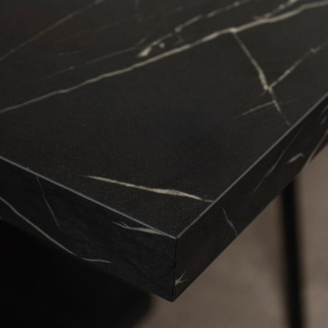 Stół CLARK Rozkładany 120-160 cm Czarny Marmur