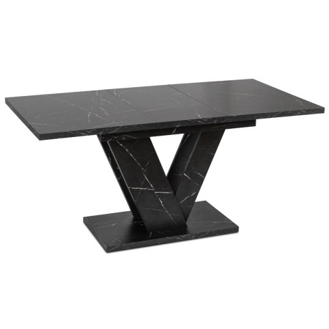 Stół CLARK Rozkładany 120-160 cm Czarny Marmur