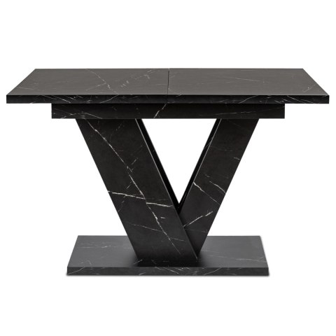 Stół CLARK Rozkładany 120-160 cm Czarny Marmur