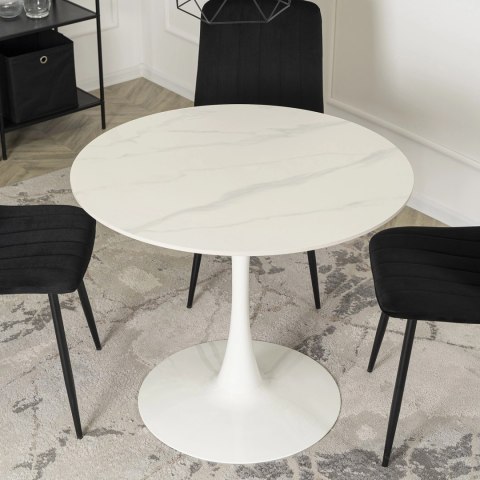 Stół SANDER Ceramiczny 89 cm Biały