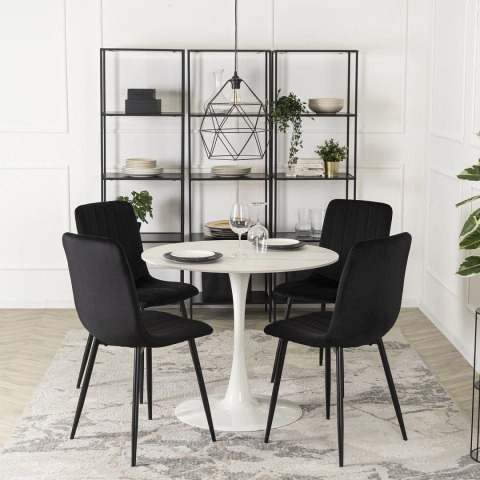 Stół SANDER Ceramiczny 89 cm Biały