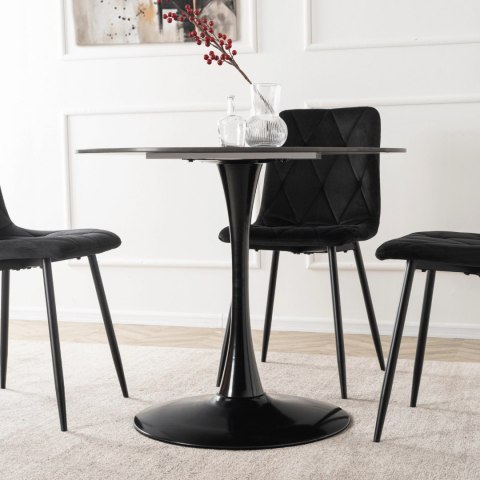 Stół SANDER Ceramiczny 89 cm Czarny