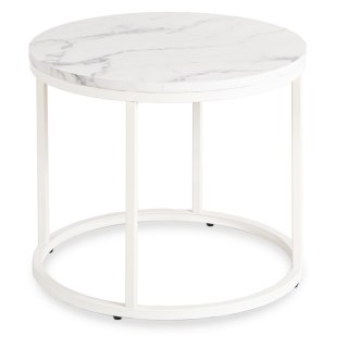 Stolik AGNES Biały Marmur