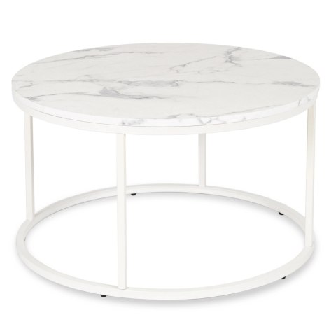 Stolik AGNES MAX Biały Marmur