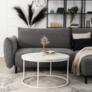 Stolik AGNES MAX Biały Marmur