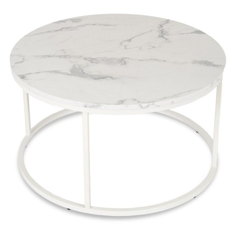 Stolik AGNES MAX Biały Marmur