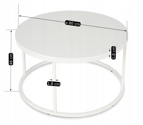 Stolik ALICE MAX Biały