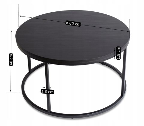 Stolik AMON MAX Czarny