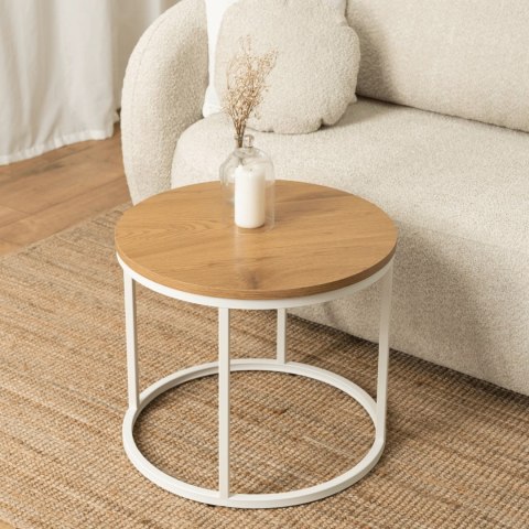 Stolik ANN Dąb/Biały