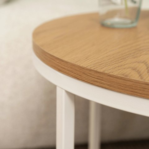 Stolik ANN Dąb/Biały