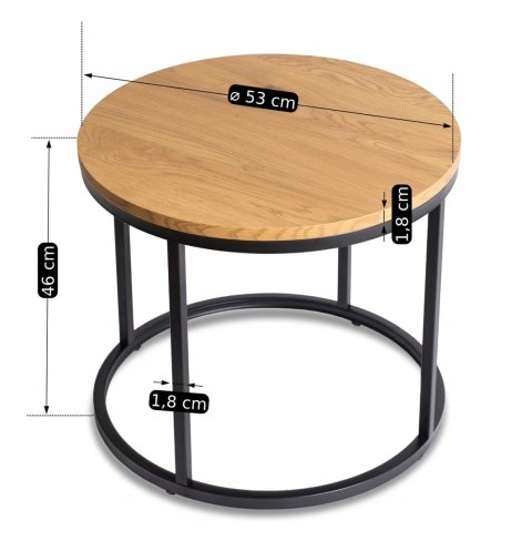 Stolik LELLA Dąb Złoty