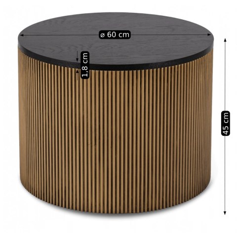 Stolik MIRACLE Czarny/Złoty