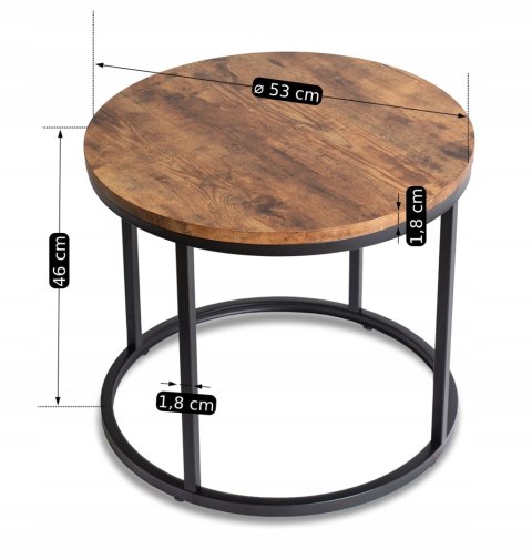 Stolik TIM Dąb Rustykalny