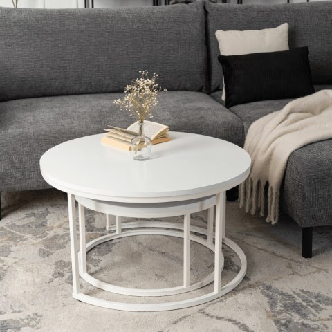 Zestaw Stolików JACK MAX Biały