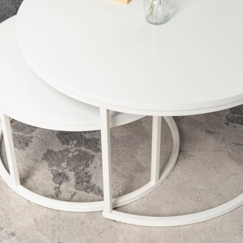 Zestaw Stolików JACK MAX Biały