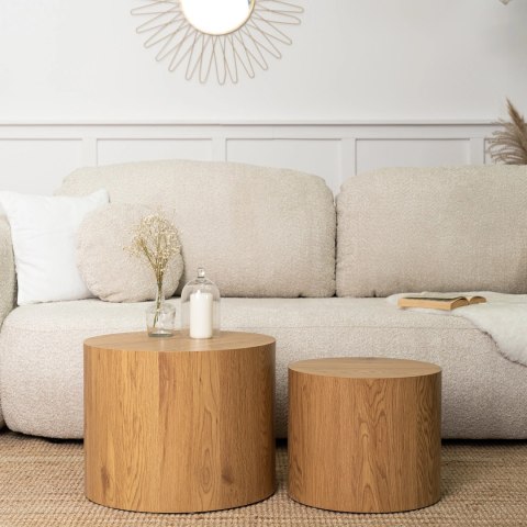 Zestaw Stolików LEILA Dąb Naturalny