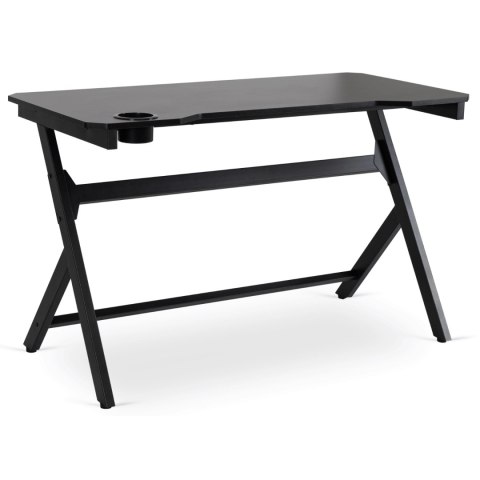 Biurko Gamingowe Dla Gracza BLECK 120 cm Czarne Nowoczesne Loft