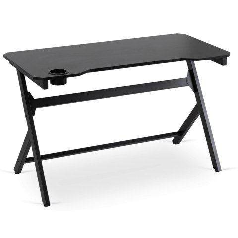 Biurko Gamingowe Dla Gracza BLECK 120 cm Czarne Nowoczesne Loft