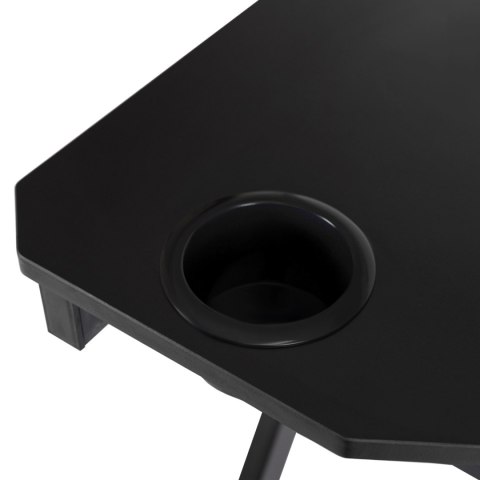 Biurko Gamingowe Dla Gracza BLECK 120 cm Czarne Nowoczesne Loft