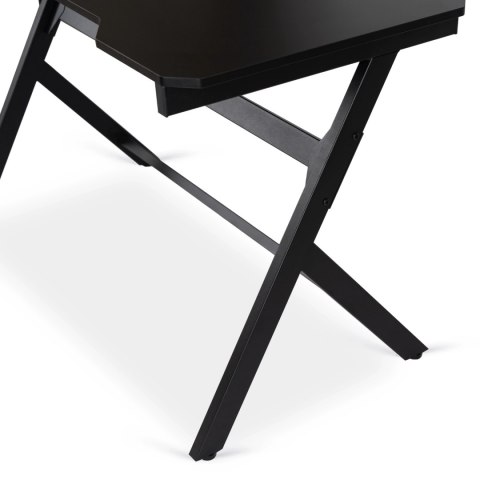 Biurko Gamingowe Dla Gracza BLECK 120 cm Czarne Nowoczesne Loft