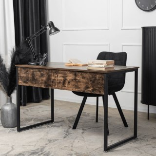 Biurko ROSS 120 cm Dąb Rustykalny/Czarny