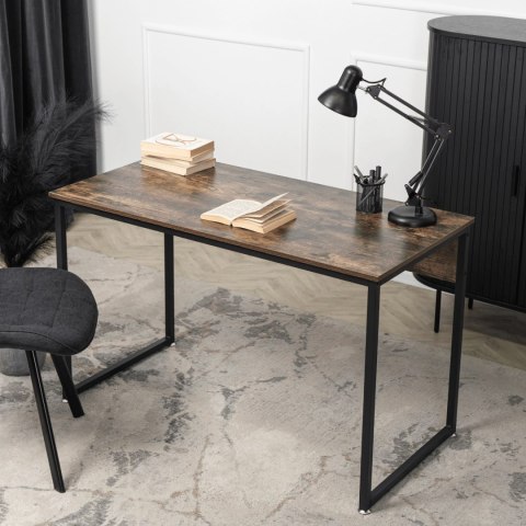 Biurko Loft do Gabinetu ROSS 120x60 cm Dąb Rustykalny/Czarny Nowoczesne Loft