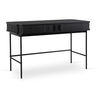 Biurko TRISH 120 cm Ryflowane Czarne