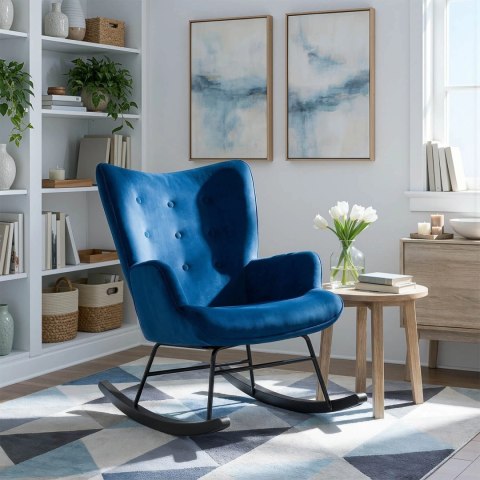 Fotel Bujany ELIS Granatowy