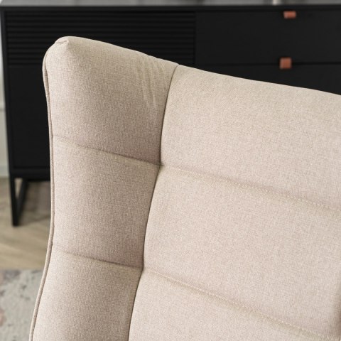 Fotel Bujany JACKSON Beżowy Tkanina