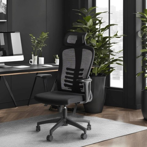 Fotel Obrotowy JULIET Ergonomiczny Czarny