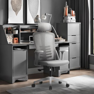 Fotel Obrotowy JULIET Ergonomiczny Szary