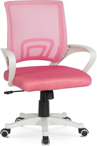 Fotel Młodzieżowy Obrotowy NATE Różowy Nowoczesny