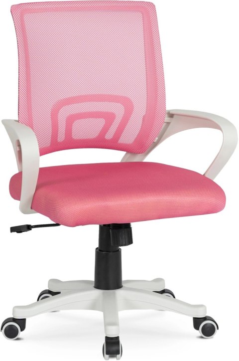 Fotel Młodzieżowy Obrotowy NATE Różowy Nowoczesny