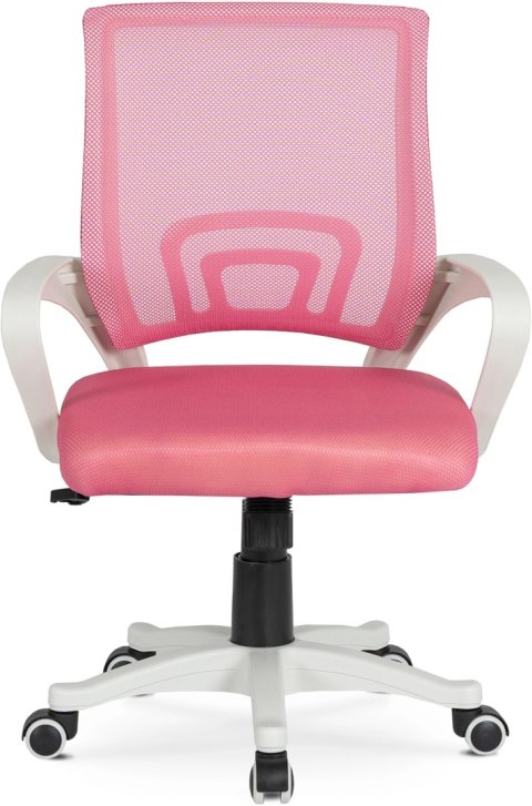 Fotel Młodzieżowy Obrotowy NATE Różowy Nowoczesny