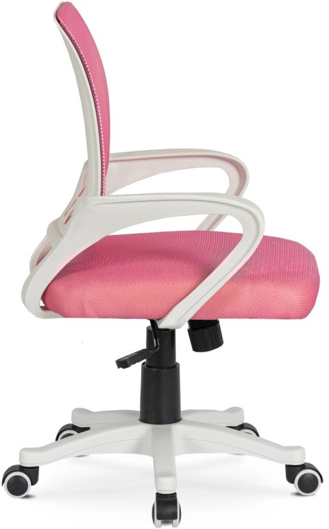 Fotel Młodzieżowy Obrotowy NATE Różowy Nowoczesny