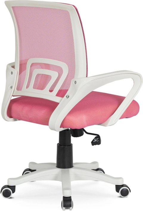 Fotel Młodzieżowy Obrotowy NATE Różowy Nowoczesny