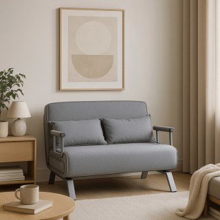 Fotel Rozkładany Dwuosobowy BART 2 Szary