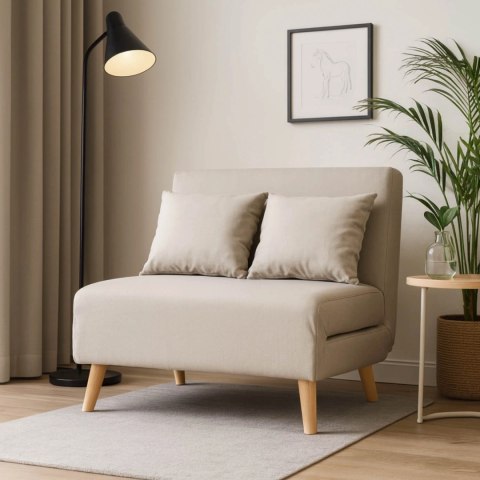 Fotel Rozkładany Dwuosobowy MARRY 2 Beżowy