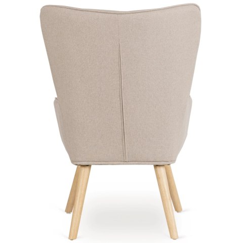 Fotel Wypoczynkowy LOZANO 2 z Podnóżkiem Beżowy