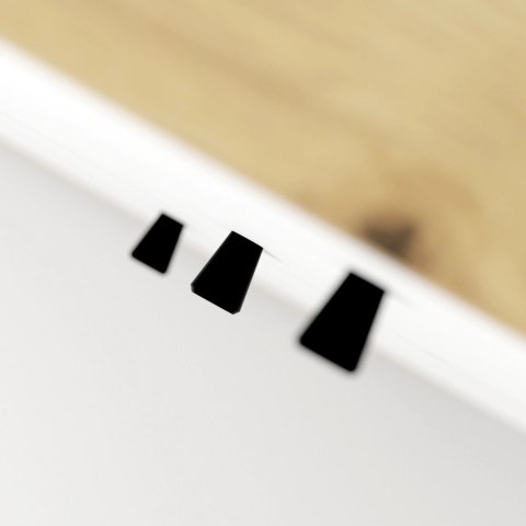 Komoda Dwudrzwiowa z Szufladami BACARDI 183 cm Dąb Artisan/Biały Nowoczesna